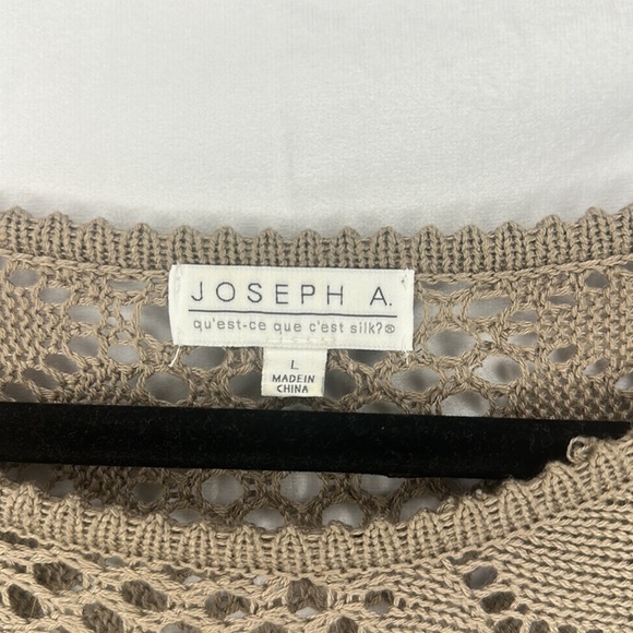 JOSEPH A TAN CROCHET BOHO SHIRT (SIZE L) - Picture 5 of 7